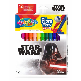 Флумастери 12 цвята Star Wars Colorino Disney