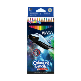 Цветни моливи 12 цв. Nasa Colorino