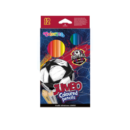 Цветни моливи Jumbo Football Colorino