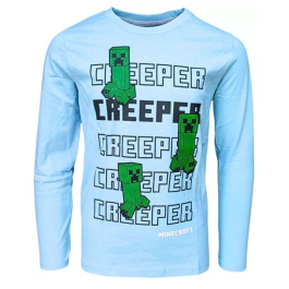 Блуза Minecraft Creeper light blue