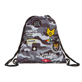 Спортна торба SPRINT camo black badges