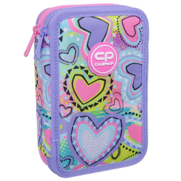 Ученически несесер с пособия COOLPACK - JUMPER 2 - Pastel Hearts