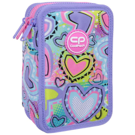 Ученически несесер с пособия Coolpack - Jumper 3 - Pastel Hearts