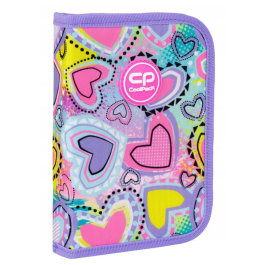 Ученически несесер Coolpack - Clipper - Pastel Hearts