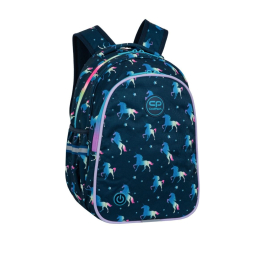 Светеща ученическа раница Coolpack - JIMMY - Blue unicorn