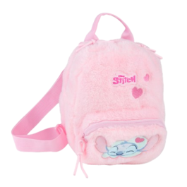 Пухкава мини раница Coolpack - Stitch Fluffy PINK
