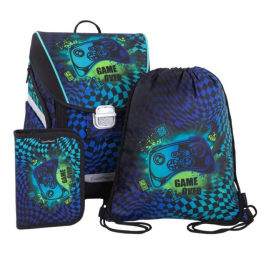 Ученическа раница с аксесоари Coolpack - Primo Ultra Base - GAMER CHESS