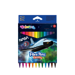 Флумастери 12 цв. Nasa Colorino