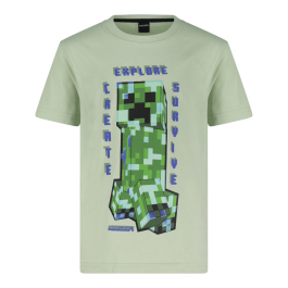 Лятна тениска за момчета Minecraft от висококачествен 100% памук, за прохлада и комфорт на малките фенове.