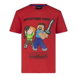 Лятна тениска за момчета Minecraft от висококачествен 100% памук, за прохлада и комфорт на малките фенове.