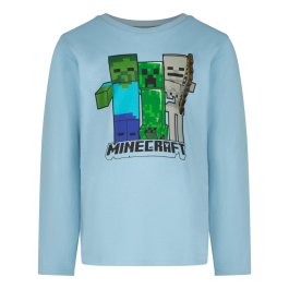 Блуза с дълъг ръкав Minecraft Skins Blue, размер 140