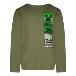 Блуза с дълъг ръкав Minecraft Skins Dark Green, размер 134
