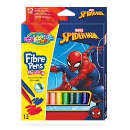 Флумастери 12 цвята Spiderman Colorino Disney