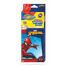 Темперни бои Spiderman 12 цвята в бурканчета Colorino