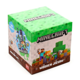 Дървен пъзел Minecraft 130 части