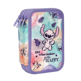 Ученически несесер с пособия Coolpack - Jumper 3 - Stitch Pastel