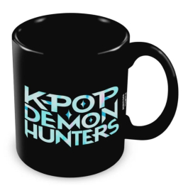 Керамична чаша K-Pop Demon Hunters черна Logo