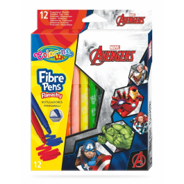 Флумастери 12 цвята The Avengers Colorino Disney