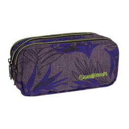 Ученически несесер с три ципа COOLPACK - PRIMUS - Palm leaves