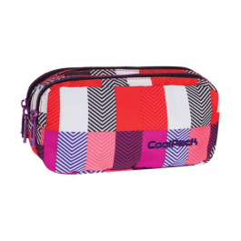 Ученически несесер с три ципа COOLPACK - PRIMUS - Snow hills