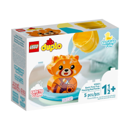 Конструкто LEGO DUPLO My First - Забавления в банята: плаваща червена панда.