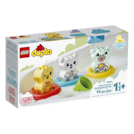 Конструктор LEGO DUPLO My First - Забавления в банята: плаващ влак за животни.