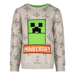 Пуловер Minecraft Creeper Grey