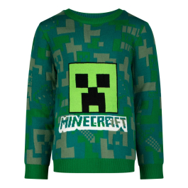 Пуловер Minecraft Creeper Green