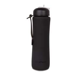 Сгъваема силиконова бутилка COOLPACK - PUMP - rpet BLACK