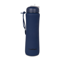 Сгъваема силиконова бутилка COOLPACK - PUMP - rpet Blue