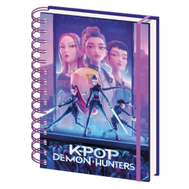 Тефтер K-Pop Demon Hunters А5 спирала 