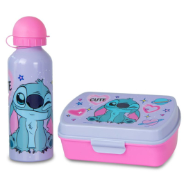 Сет Stitch - алуминиева бутилка и кутия за храна