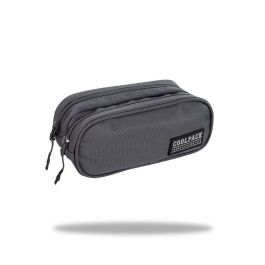 Ученически несесер с два ципа COOLPACK - CLEVER – GREY