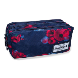 Несесер с три ципа COOLPACK - PRIMUS - RED POPPY