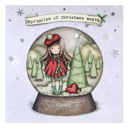 Коледна картичка Santoro Gorjuss Snowglobe