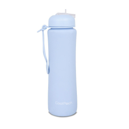 Сгъваема силиконова бутилка COOLPACK - PUMP - Powder Blue
