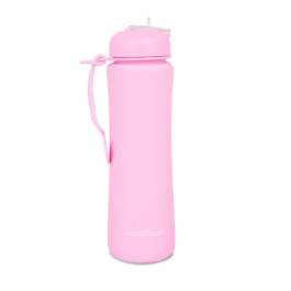 Сгъваема силиконова бутилка COOLPACK - PUMP - Powder pink