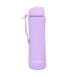 Сгъваема силиконова бутилка COOLPACK - PUMP - Powder purple