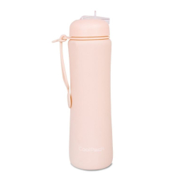 Сгъваема силиконова бутилка COOLPACK - PUMP - Powder peach